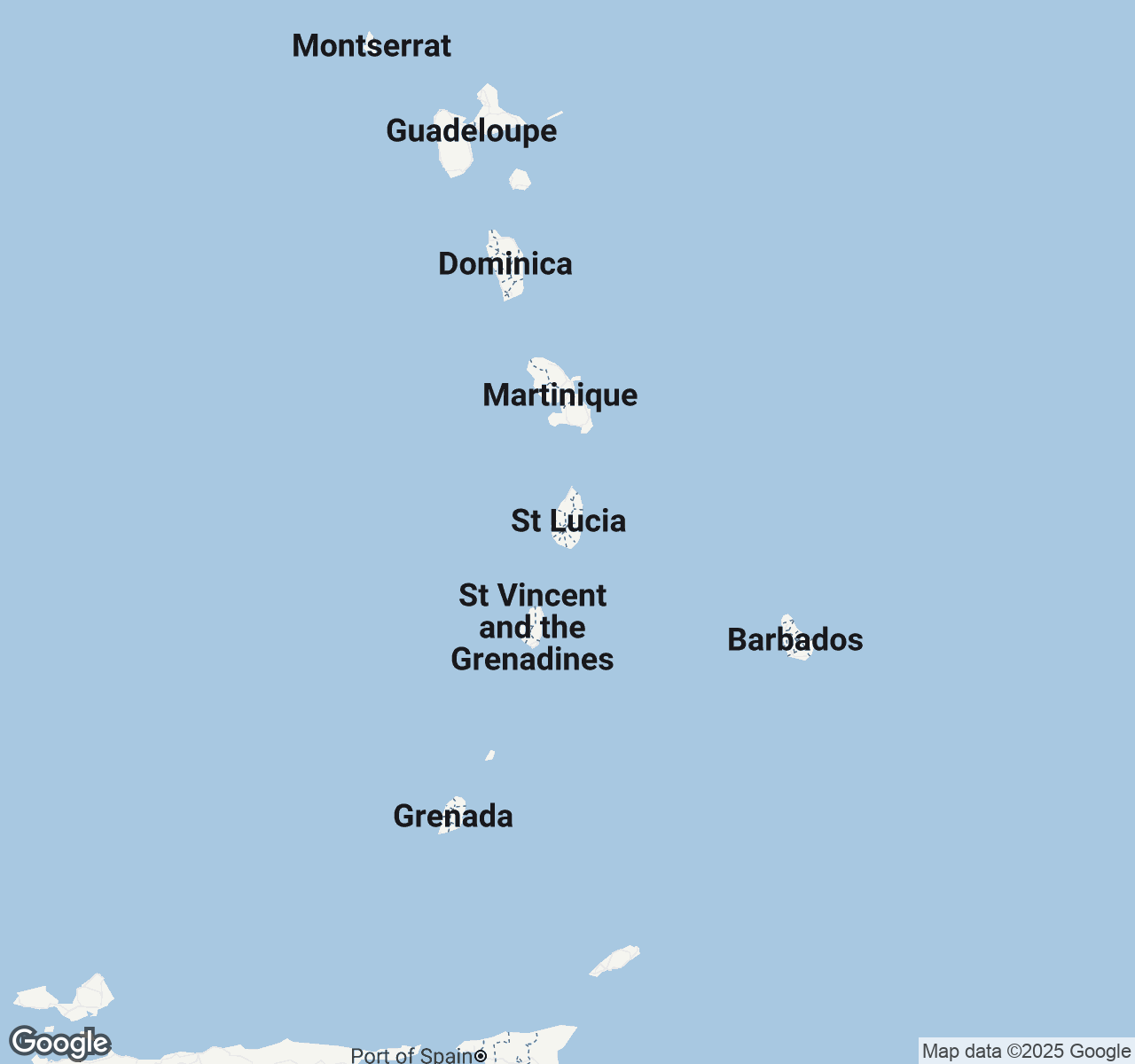 Map of Saint Lucia